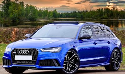 PHOTOGRAPHY OF BLUE WAGON AUDI