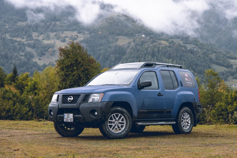 PHOTO BLUE VEHICLE NISSAN