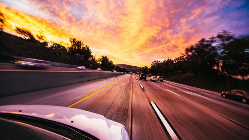 CARS AHEAD ON THE ROAD