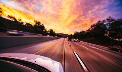 CARS AHEAD ON THE ROAD