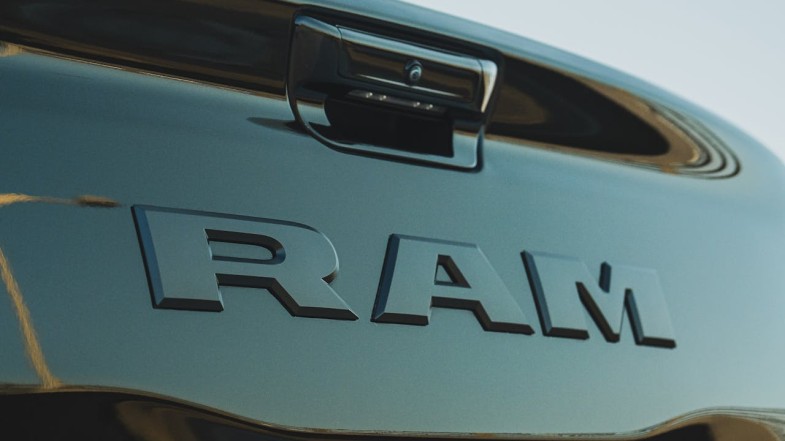 RAM LOGO ON HOOD