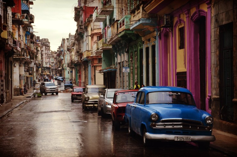 CARS PARKED NEAR BUILDINGS DURING DAYTIME