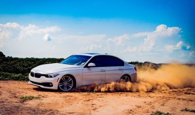 PHOTO OF WHITE BMW