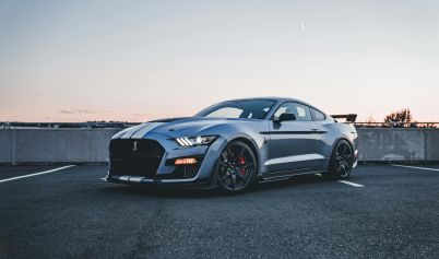 LUXURY SHELBY MUSTANG STANDING ON PARKING LOT