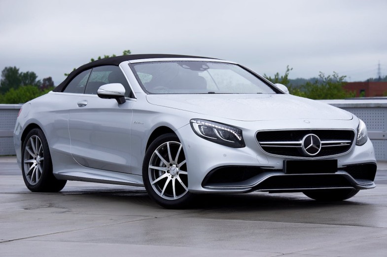 A MERCEDES-BENZ S63 AMG ON PARKING LOT