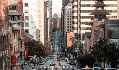 A STREET IN A CITY