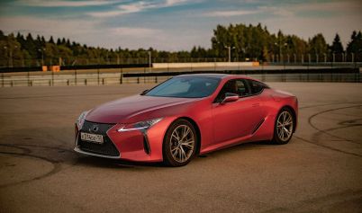 PHOTO OF RED SPORTS CAR LEXUS