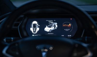 DASHBOARD OF TESLA MODEL X