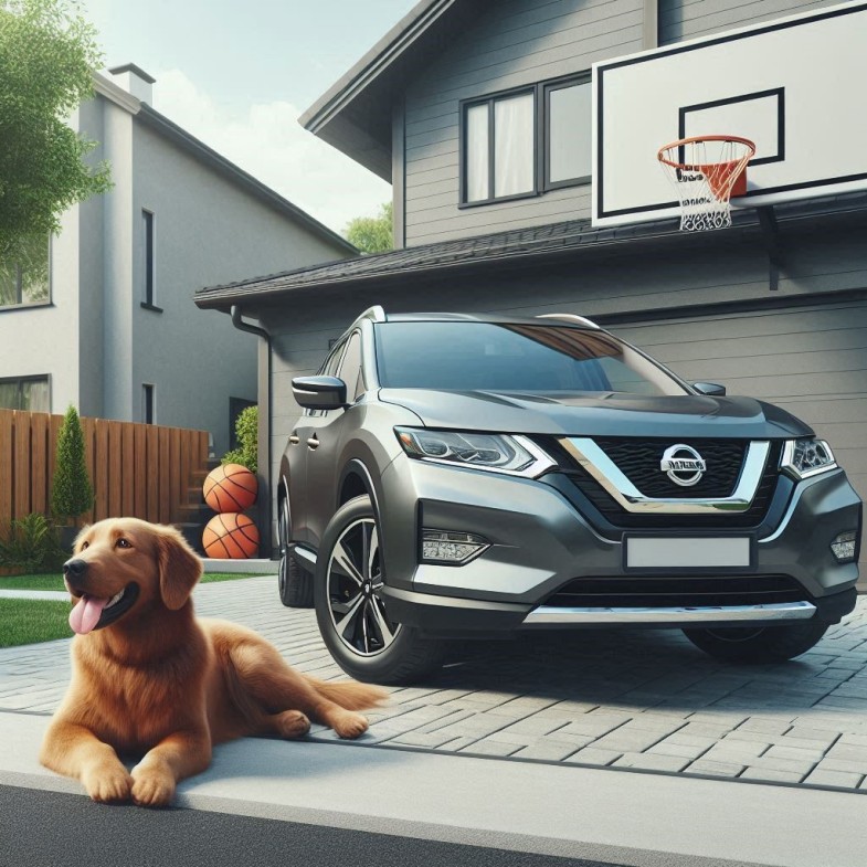 NISSAN GRAY CAR