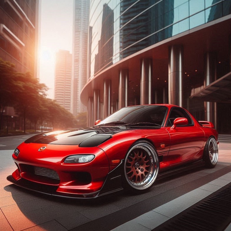 RED MAZDA SPORTS CAR