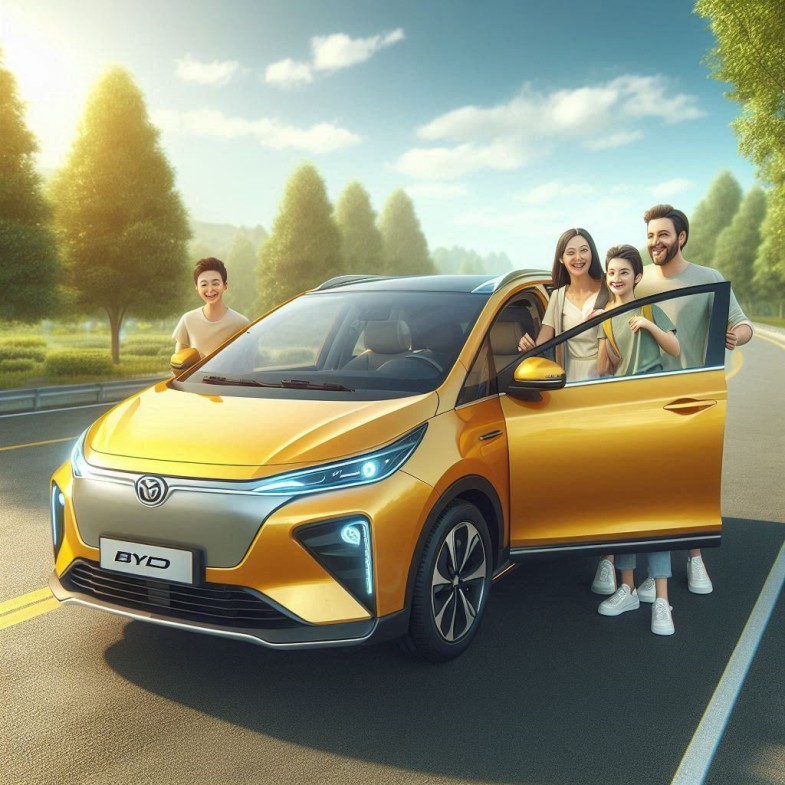 BYD YELLOW CAR
