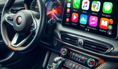 APPLE CARPLAY DISPLAY INSIDE CAR
