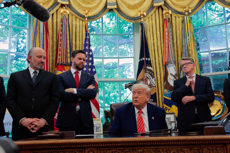 President Trump Announces A Trade Agreement With The United Kingdom