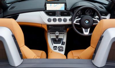 Black, Brown, and Gray Bmw Car Interior View