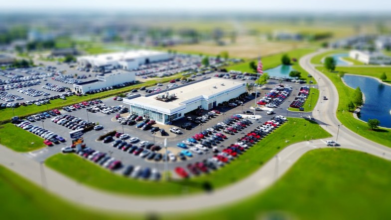 AERIAL SHOT OF A BUILDING