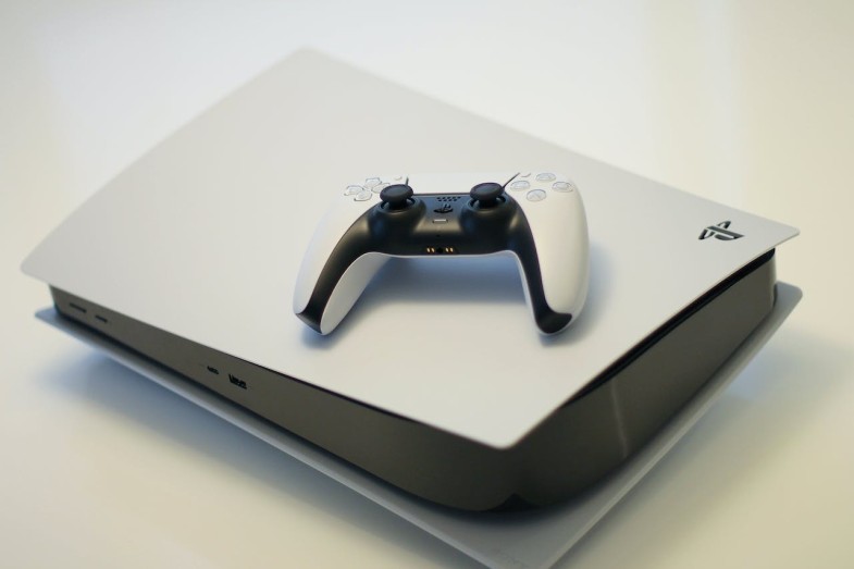 A WHITE GAME CONSOLE