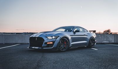 LUXURY SHELBY MUSTANG STANDING ON PARKING LOT