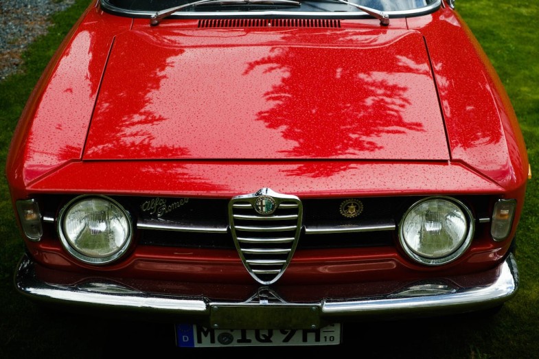 RED ALFA ROMEO 105 AND 115 SERIES COUPES CAR