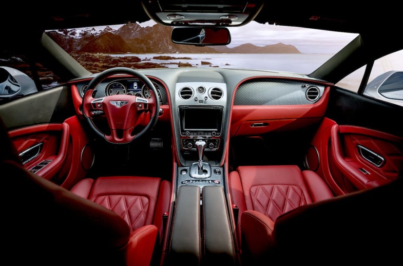 PHOTO CAR WITH RED INTERIOR
