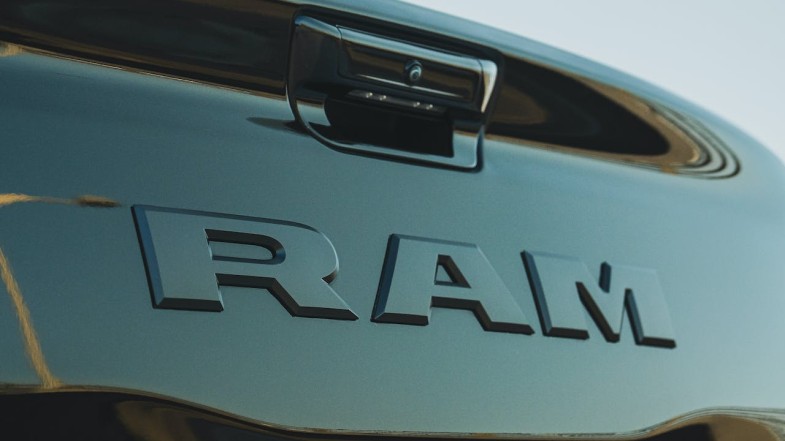 RAM LOGO ON HOOD