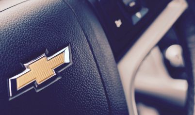BLACK CHEVROLET STEERING WHEEL